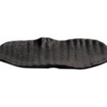 E190 FROSTED BLACK MELAMINE UNEVEN PLATE 29Χ20Χ3cm