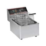 Φριτέζα Επιτραπέζια Ανοξείδωτη 220V +50-200 2500W 6lt KROBE