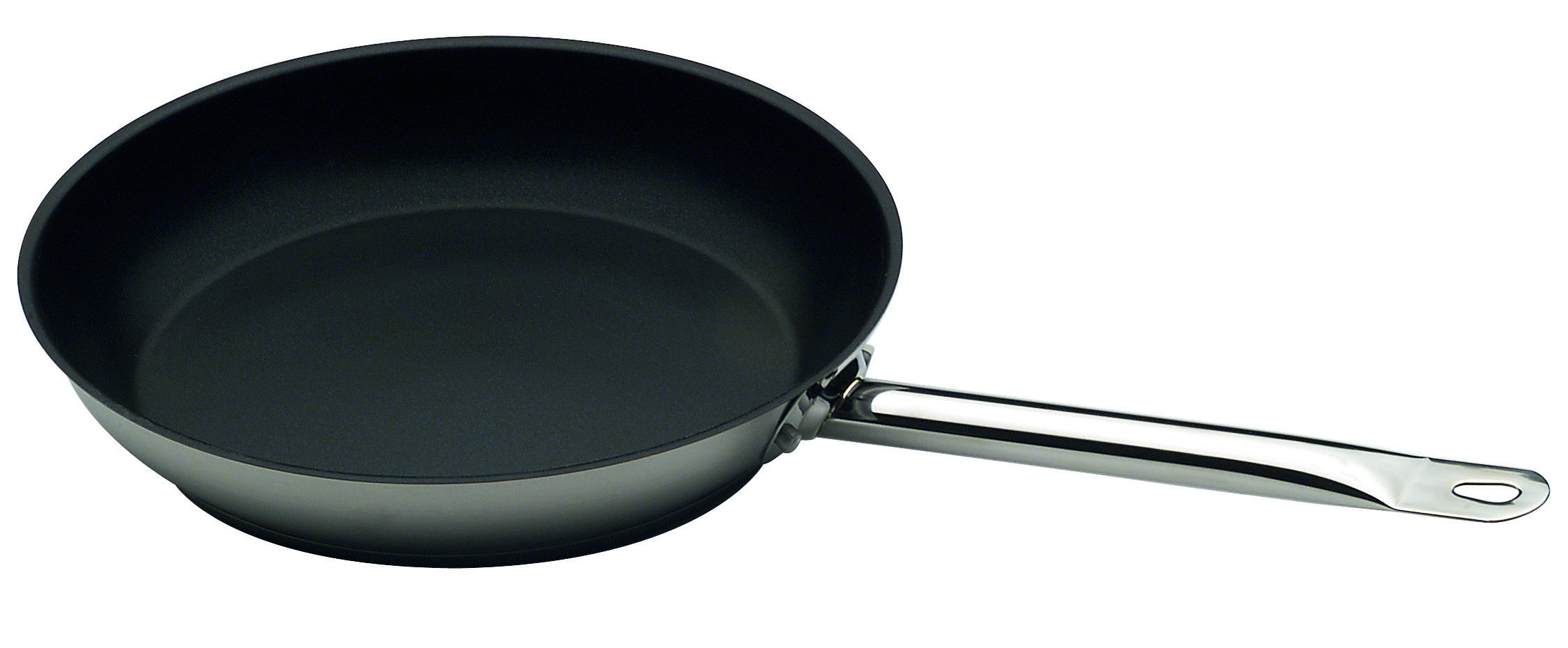 "5 STELLE" STEEL FRYNG PAN NON-STICK COAT.32CM S/S 18/10 PIAZZA ITALY