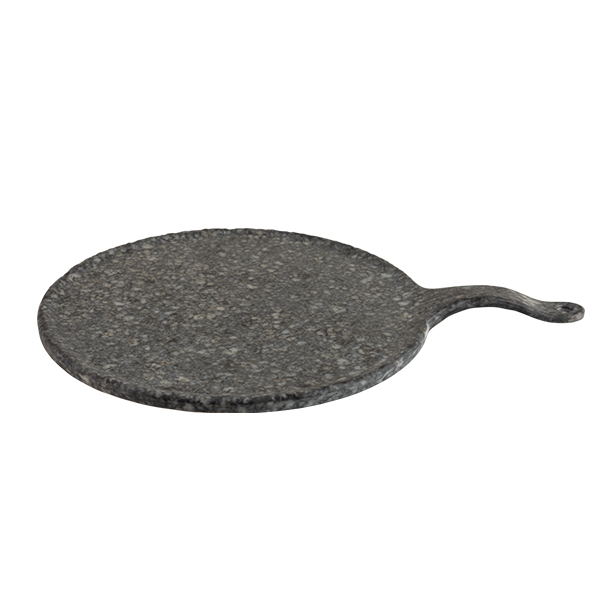 ALAR Granite ΠΙΑΤΟ ΣΤΡΟΓΓΥΛΟ με Χέρι Μελαμίνης  30,5Χ20Χ2 εκ Cok Spain