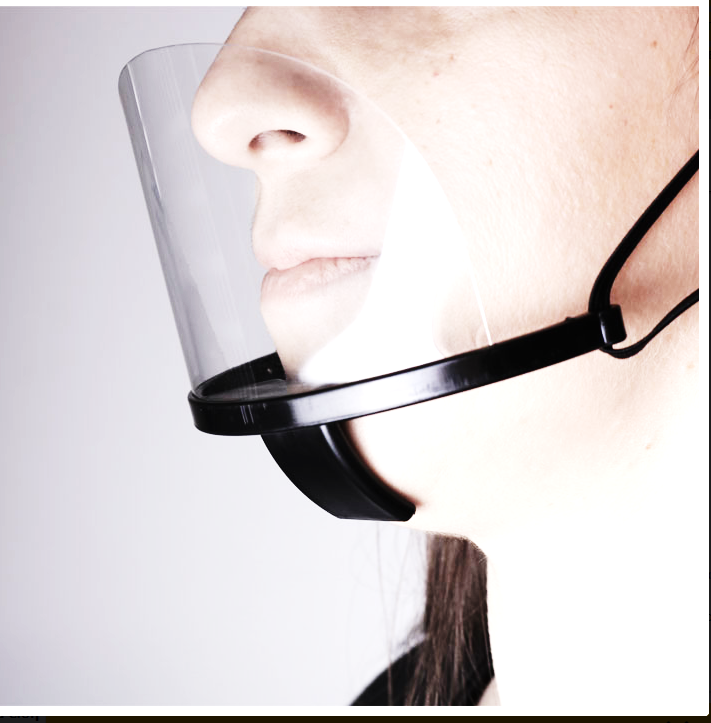 Μάσκα Πλαστική μαύρη PLASTIC MULTI-PURPOSE FACE MASK