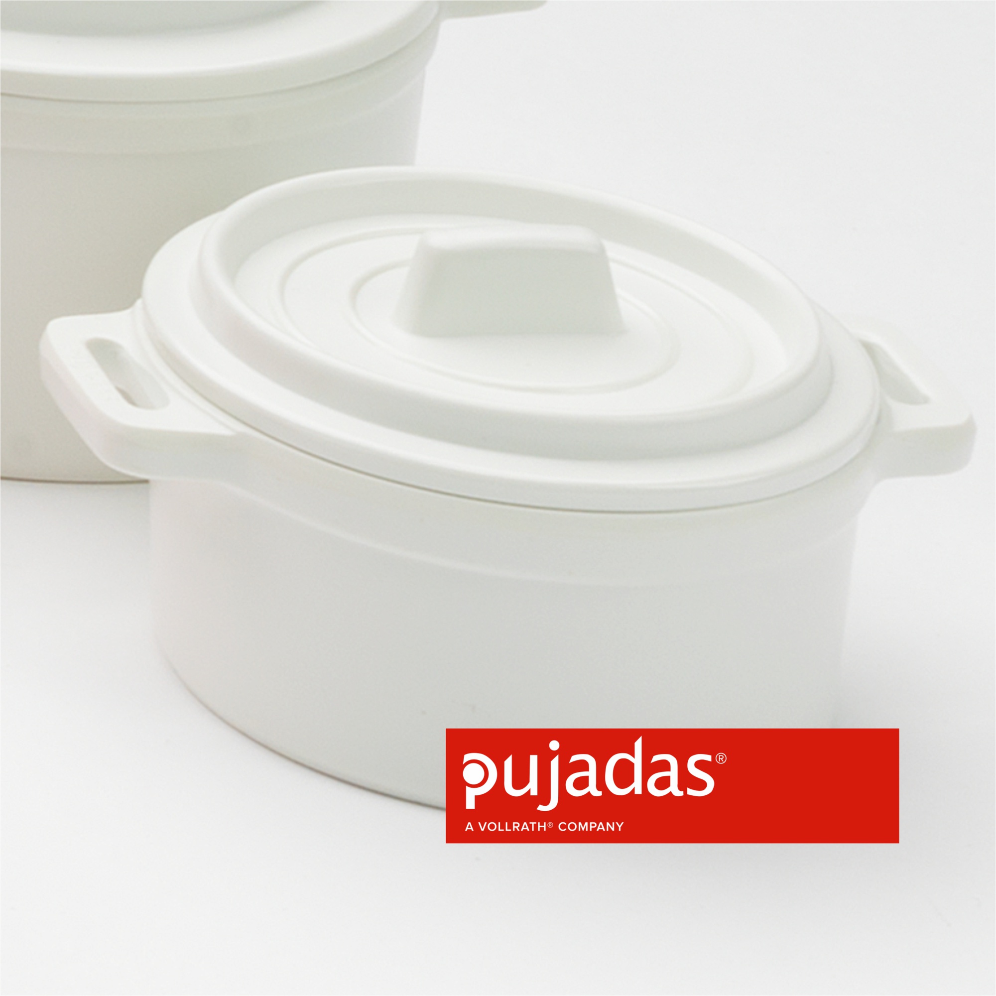 MINI CASSEROLE DISH WHITE 10cm 6,5h 0,25lt PUJADAS Spain