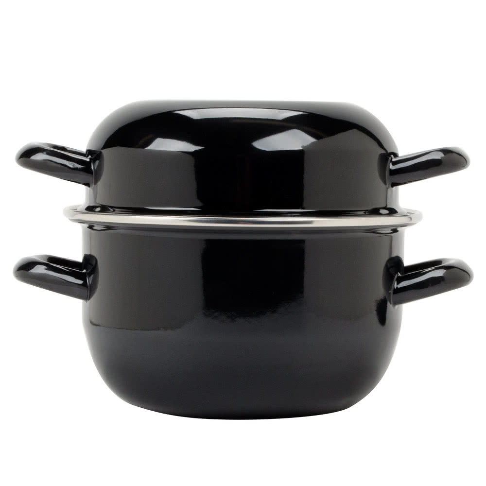 ΣΚΕΥΟΣ ΜΥΔΙΩΝ ΜΕ ΚΑΠΑΚΙ ΜΑΥΡΟ 18cm x 11εκ Υ 2.5lt CARBON STEEL ILSA