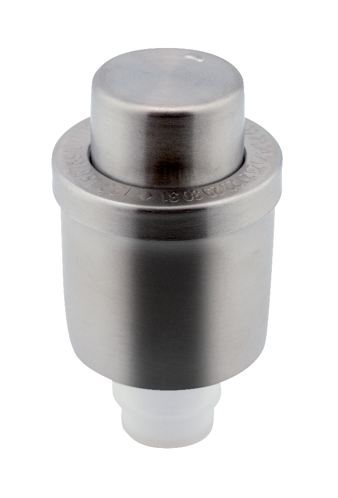 2 PCS wine-stopper - Equipped with date reminder - "Mixage Line" - Stainless steel 18/10 - Silicone - PPILSA Italy