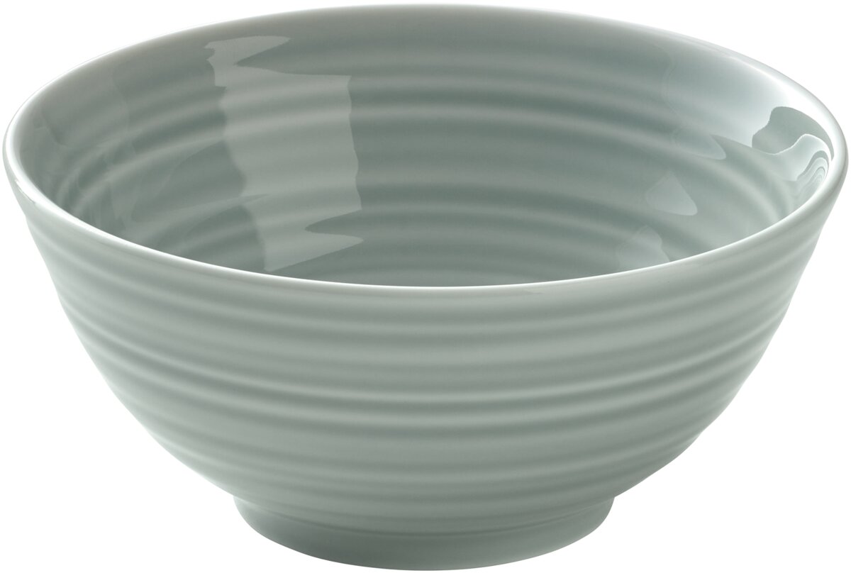 COUNTRY HOUSE GRAY ΜΠΩΛ ΣΤΡΟΓΓΥΛΟ 13εκ FINE PORCELAIN Bauscher GERMANY