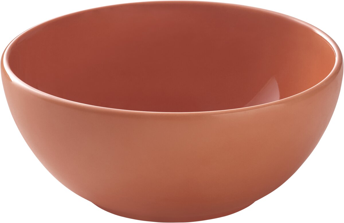 SANDSTONE ORANGE DISH ROUND 15cm PORCELAINE Bauscher GERMANY
