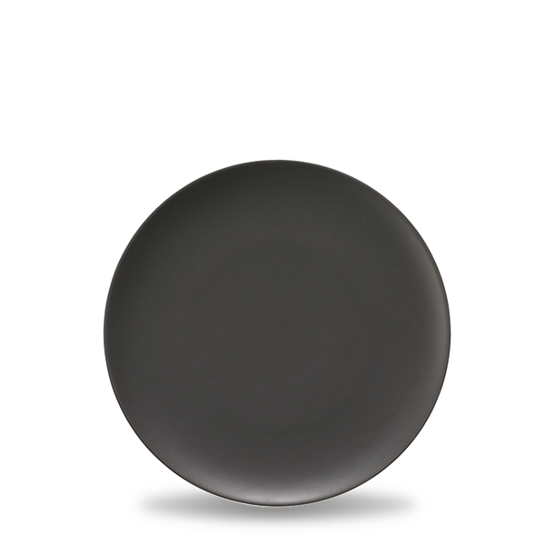 POTTERY 63048 PLATE FLAT COUPE 32cm BLACK MATTE SCHONWALD