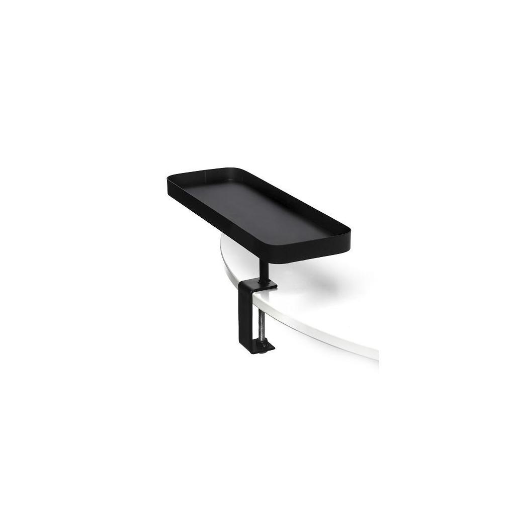 BLACK METAL RECT TABLE EXTENSION 35.5X12.5 CM
