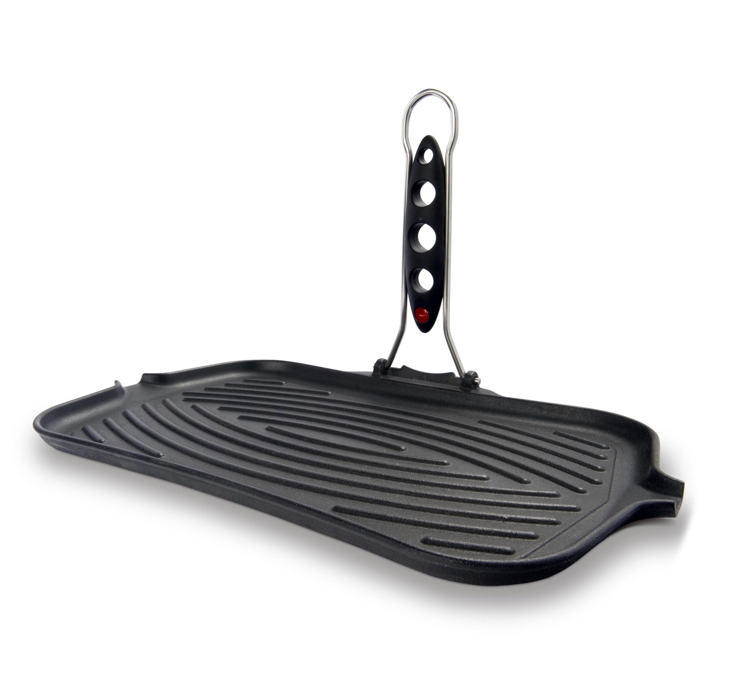 "DietellaGo!" Rectangular grill pan with thermal indicator cast-iron ILSA