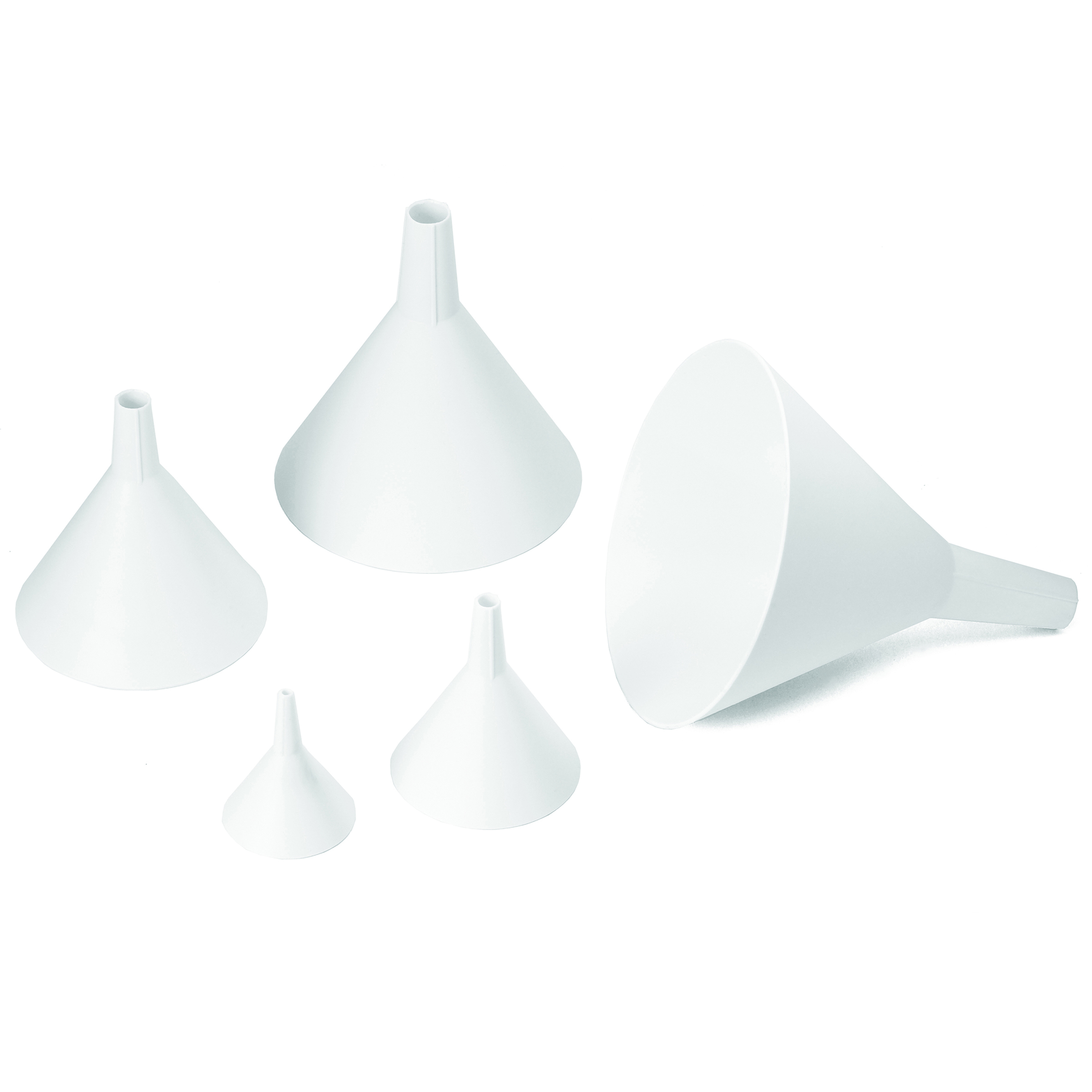 5 PLASTIC FUNNEL SET  (5,7,10,12,15cm) TABLECRAFT