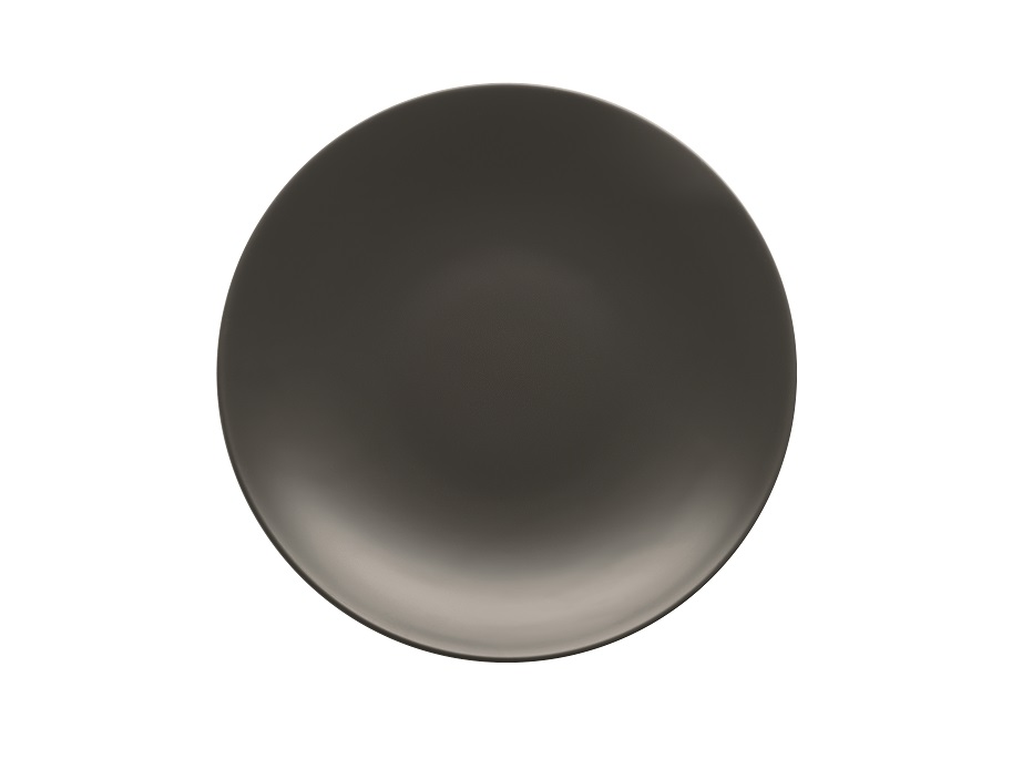 POTTERY 63048 PLATE FLAT COUPE 20cm BLACK MATTE SCHONWALD