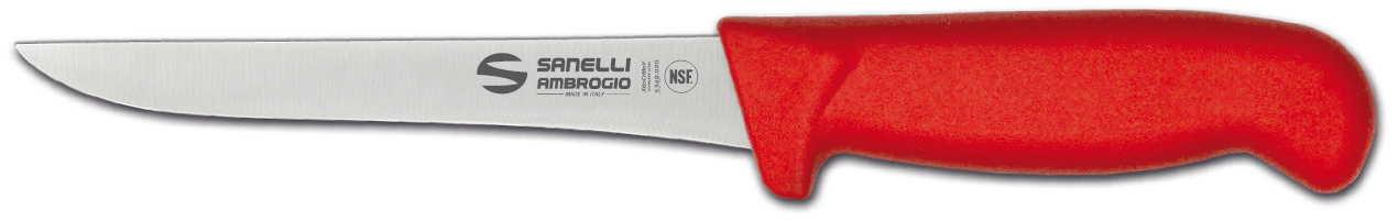 S307.016R SUPRA BONING KNIFE RED HANDLE 16CM LAMA SANELLI AMBROGIO