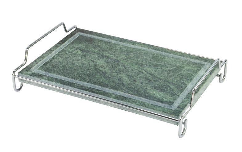 Party in tavola" Rectangular grill stone with steel rack 20X30X2CM