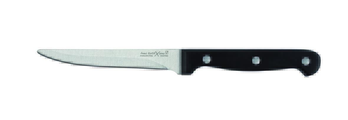 6 Pieces steak knives with serrated blade & riveted handle – Tempered S/s blade 11cm
