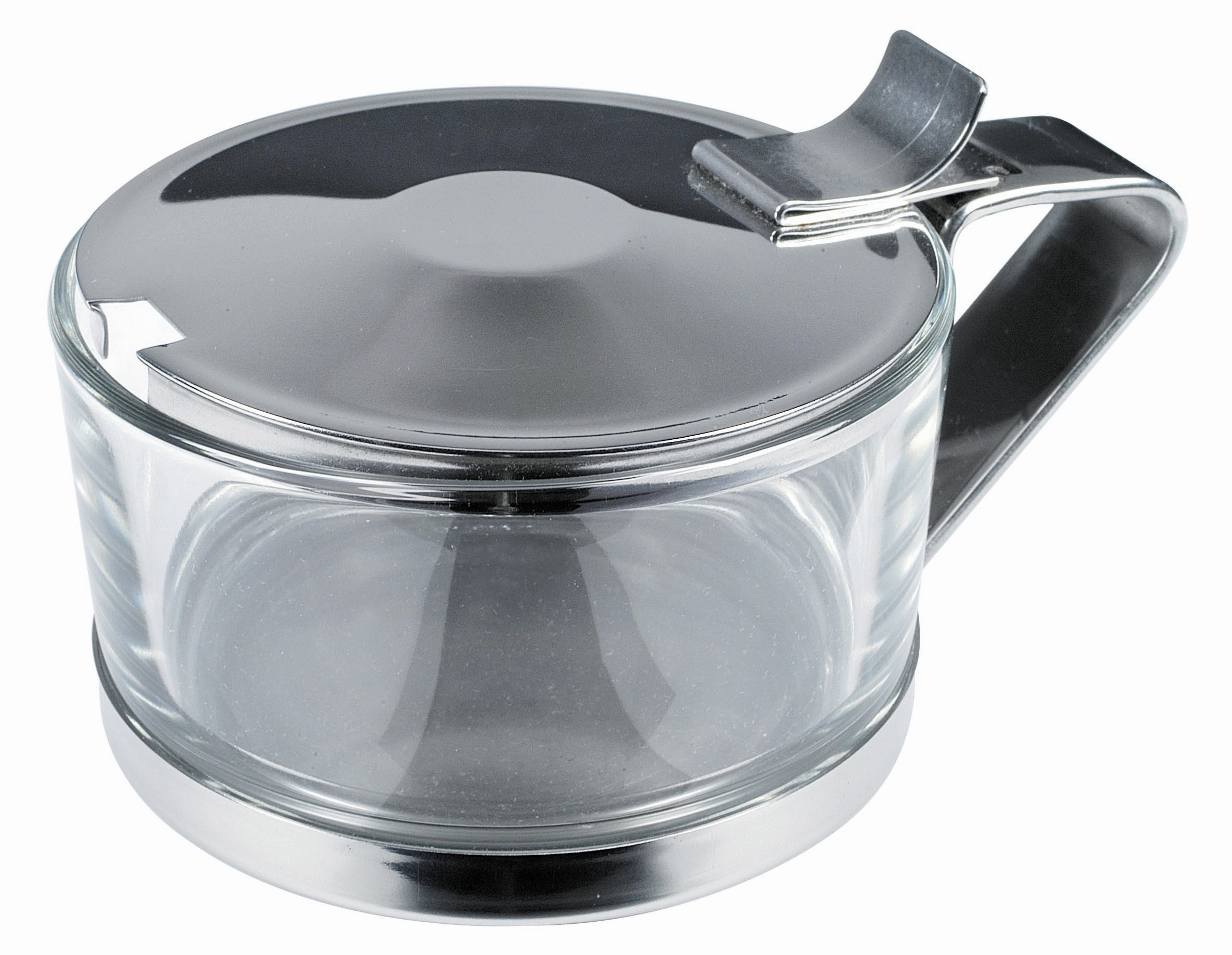Cheese cellar "EASY" with glass 100gr 9cm- Stainless steel 18/10