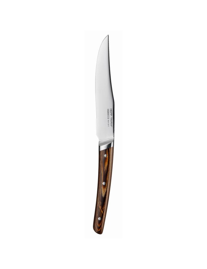 TAURUS ΜΑΧΑΙΡΙ Steak 252mm , Λάμα 13εκ.  ΜΕ ΞΥΛΙΝΗ ΛΑΒΗ Hepp Germany