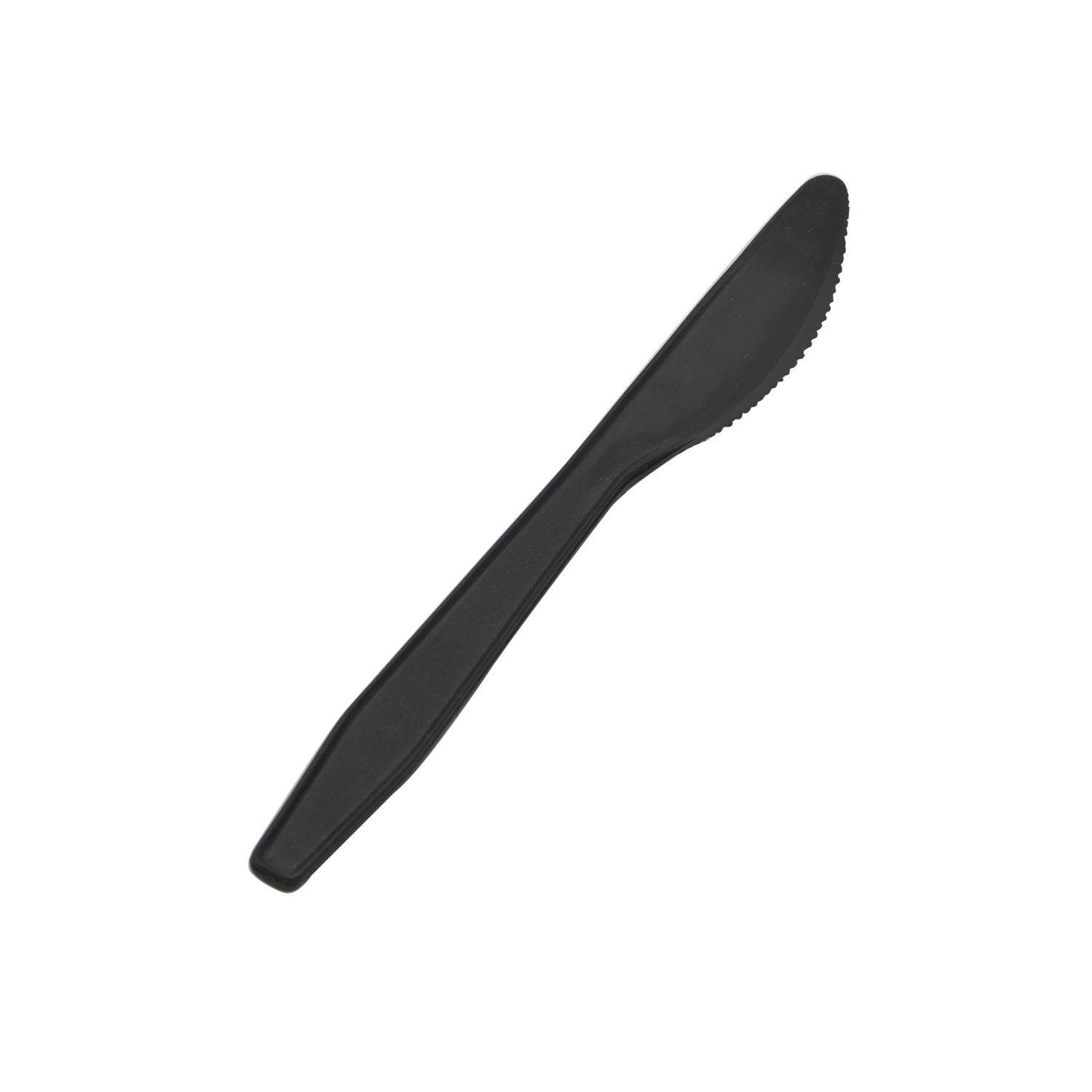 BLACK PREMIUM PLASTIC KNIFE 18CM 50PCS