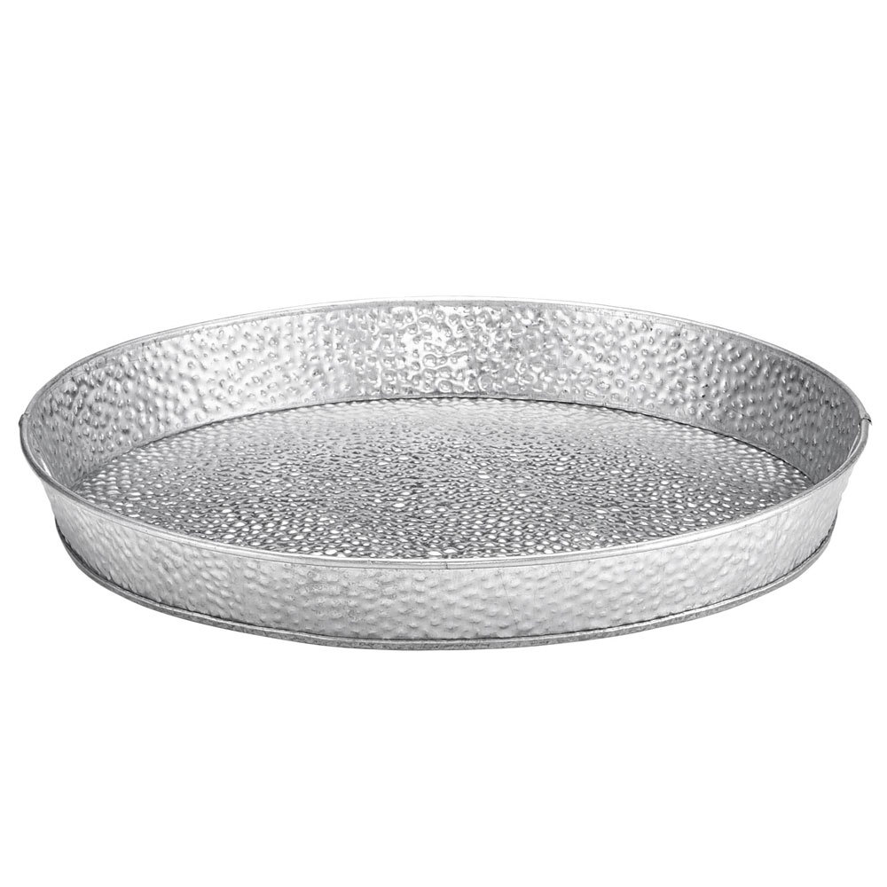 GP12 Round Platter 30,5cm  Galvanized collect TABLECRAFT
