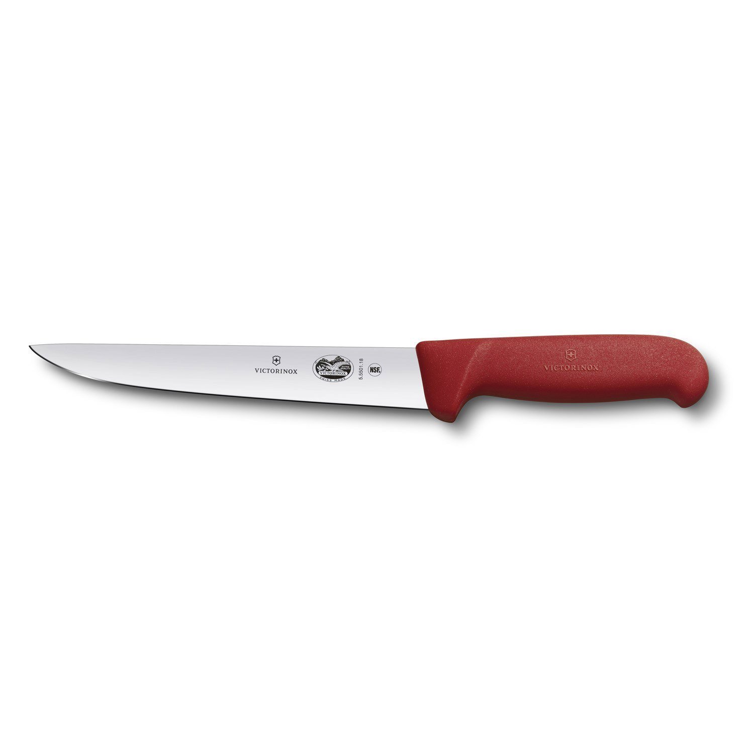 5.5501.18 ΜΑΧΑΙΡΙ STICKING ΚΟΚΚΙΝΟ 18cm fibrox Victorinox®