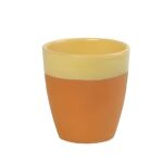 TERRACOTTA YELLOW OVEN PROOF MUG 330ML WITHOUT HANDLE 9X9,5CM