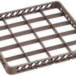EXTENTION PLASTIC DISH WASHER  BASKET 20 SLOTS GREY  50X50Χ10cm PP