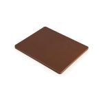 HACCPP CUTTING BOARD 1/2 BROWN PLASTIC LDPE 325X265X12,7MM