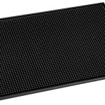 BAR MAT BLACK 45X30CM RUBBER