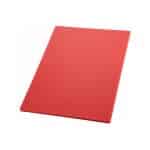 HACCPP CUTTING BOARD 1/1 RED PLASTIC LDPE 530X325X12,7MM