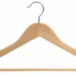 MAPLE NATURAL WOODEN CLOTHES HANGER 44Χ23Χ1.2CM