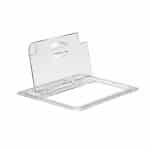 FLIP-UP ΣΠΑΣΤΟ ΚΑΠΑΚΙ ΓΙΑ G/N ΔΟΧΕΙΟ 1/2 32.5X26.5 POLYCARBONATE CLEAR