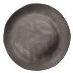 ORGANIC BLACK MATTE ROUND PLATE 27CM Ν.1926 BRAZIL