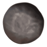 ORGANIC BLACK MATTE ROUND DEEP PLATE 21CM Ν.1927 BRAZIL