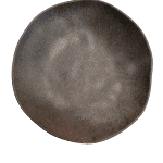 ORGANIC ONYX ROUND DEEP PLATE 21CM Ν.1930 BRAZIL