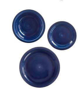 ΣΕΤ ΠΙΑΤΑ ΔΕΙΠΝΟΥ 18ΤΜΧ ΣΚΟΥΡΟ ΜΠΛΕ STONEWARE VESSIA®