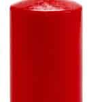 RED PILLAR CANDLE  9 x 9 x 15 cm