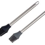 BLACK / GRAY SILICONE STAINLESS STEEL BRUSH 28CM KINVARA ®