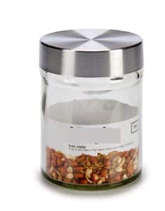 ROUND GLASS JAR WITH S/S LID 300ML VIVALTO®