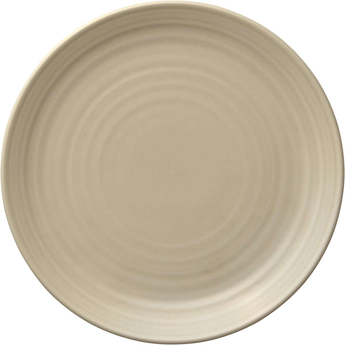 6631223C1000000_auf_GLOW-SAND_Plate_flat-coup_23cm.jpeg COUNTRY HOUSE SAND PLATE FLAT COUPE STRUCTURE 23CM PORCELAIN BAUSCHER GERMANY - Image 1