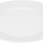 SMART PLATE FLAT WITH RIM 27CM WHITE PORCELAIN BAUSHER GERMANY