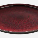 PLAYGROUND GLOW PLATE FLAT COUP ROUND 25CM RED