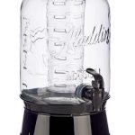 GLASS DISPENCER WITH BLACK METAL STAND 3800ML 20 x 22,8 x 37,5 cm. VIVALTO®