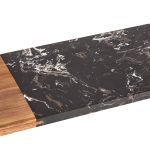 ACACIA WOOD AND BLACK MARBLE CUTTING BOARD 30cm  KINVARA ®