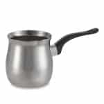 INOX COFFEE POT WITH BLACK HANDLE 350ML