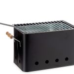 BLACK PORTABLE BARBEQUE WITH HANDLES 44 x 22 x 24,5 cm LA DEHESA®