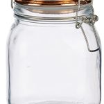 Blown glass jar WITH COPPER LID 1000ml  VIVALTO®