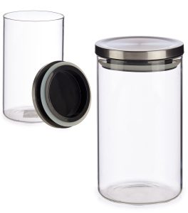 Blown glass jar WITH LID 1000ml  VIVALTO®