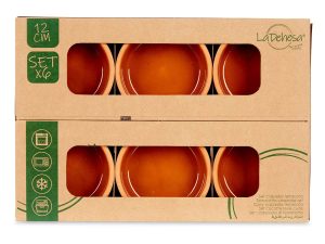 SET CLAY POTS TERRACOTTA 6PCS 11,5 x 11,5 x 4,5 cm  LA DEHESA® - Image 2