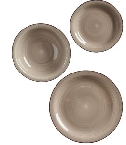 ΣΕΤ ΠΙΑΤΑ ΔΕΙΠΝΟΥ 18ΤΜΧ ΣΕ ΓΗΙΝΟ ΧΡΩΜΑ STONEWARE VESSIA®