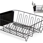BLACK MATT S/S DISH DRAINER 36,5x33,5x13,8 CM ARTE REGAL