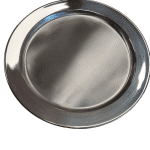 EUROPA MIRROR ROUND SERVING TRAY Ø 32cm STAINLESS STEEL 0.8MM ABERT ITALY